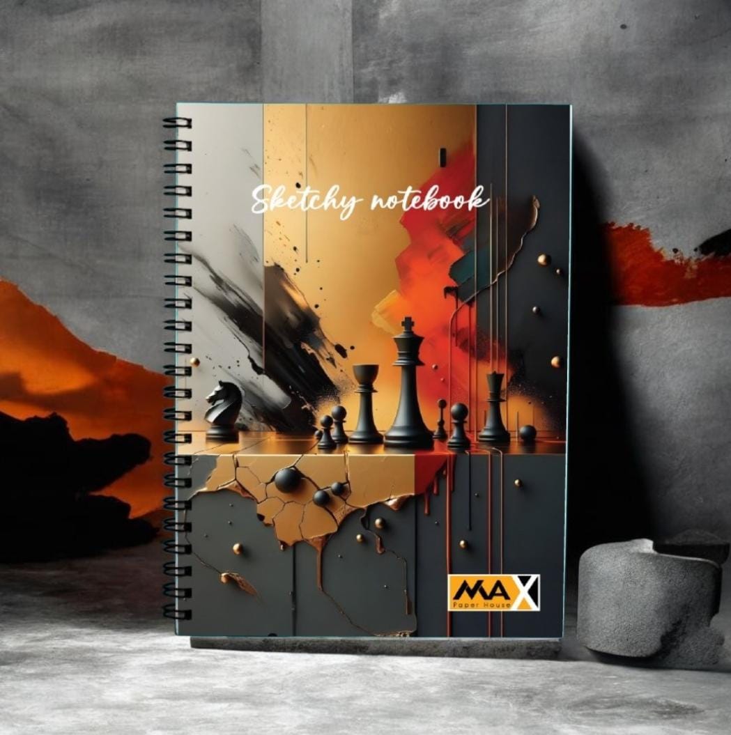 Wire-Bound Notebook Sketchy – A4 – 60  Sheets – Lined