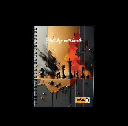 Wire-Bound Notebook Sketchy – A4 – 60  Sheets – Lined