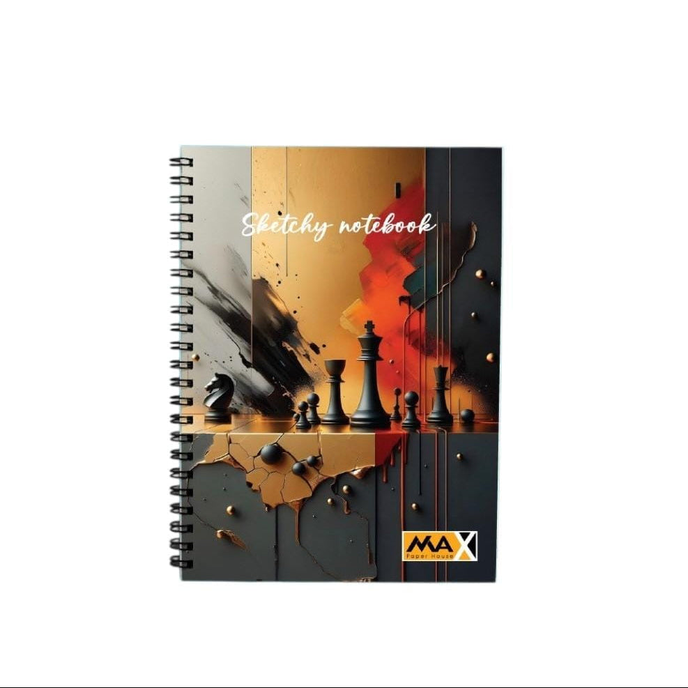 Wire-Bound Notebook Sketchy – A4 – 60  Sheets – Lined