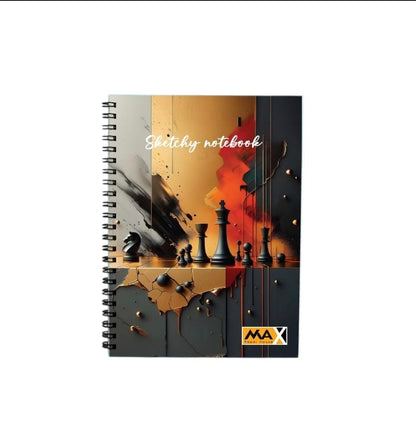 Wire-Bound Notebook Sketchy – A4 – 60  Sheets – Lined
