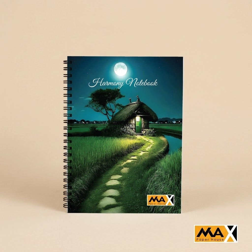 Wire-Bound Notebook  Harmony – A4 – 60 Sheets – Lined