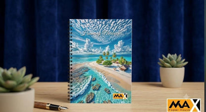 Wire-Bound Notebook  Harmony – A4 – 60 Sheets – Lined