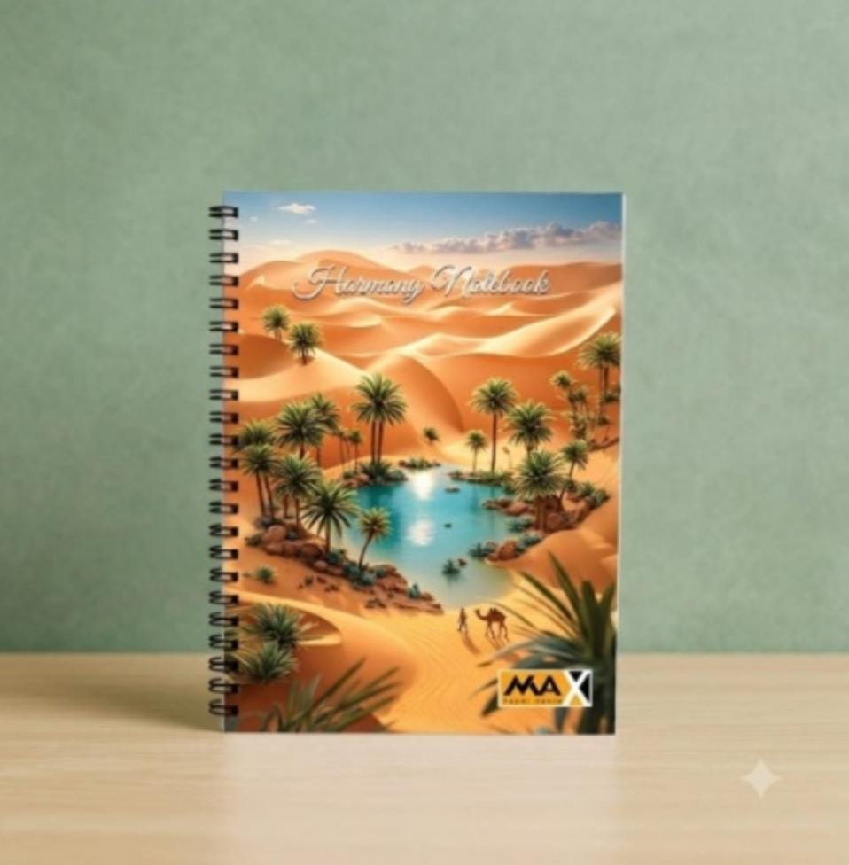 Wire-Bound Notebook  Harmony – A4 – 60 Sheets – Lined