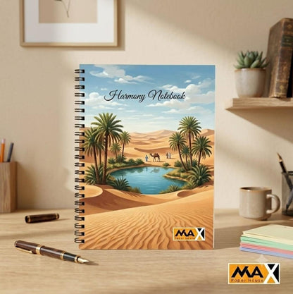 Wire-Bound Notebook  Harmony – A4 – 60 Sheets – Lined