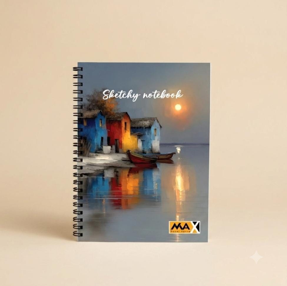 Wire-Bound Notebook Sketchy – A4 –80  Sheets – Lined