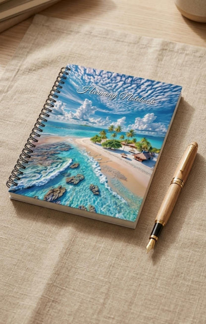 Wire-Bound Notebook  Harmony – A4 – 60 Sheets – Lined