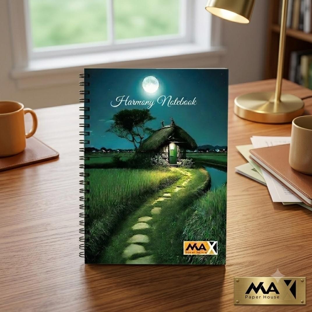 Wire-Bound Notebook  Harmony – A4 – 60 Sheets – Lined