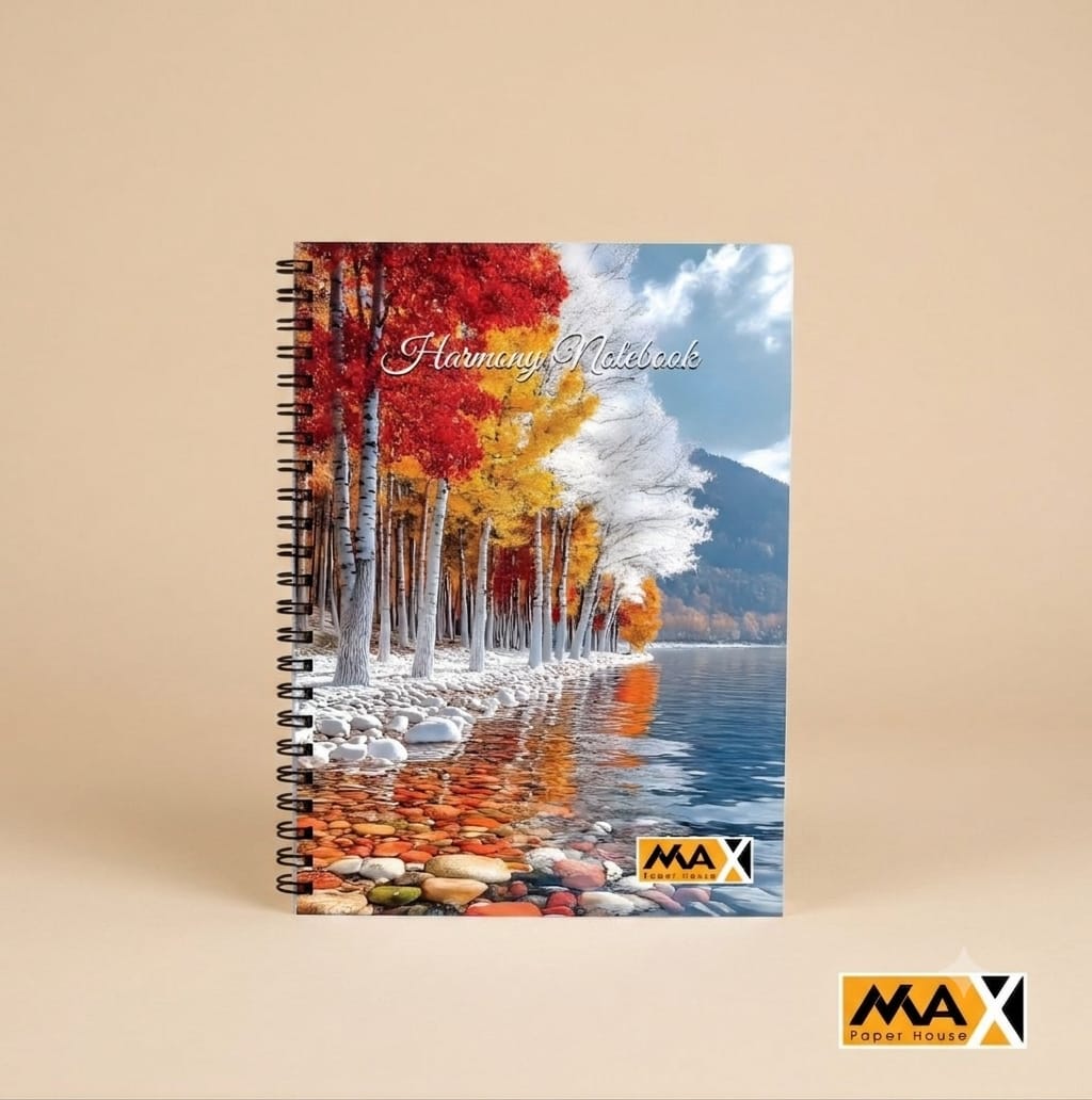 Wire-Bound Notebook  Harmony – A4 – 80 Sheets – Lined