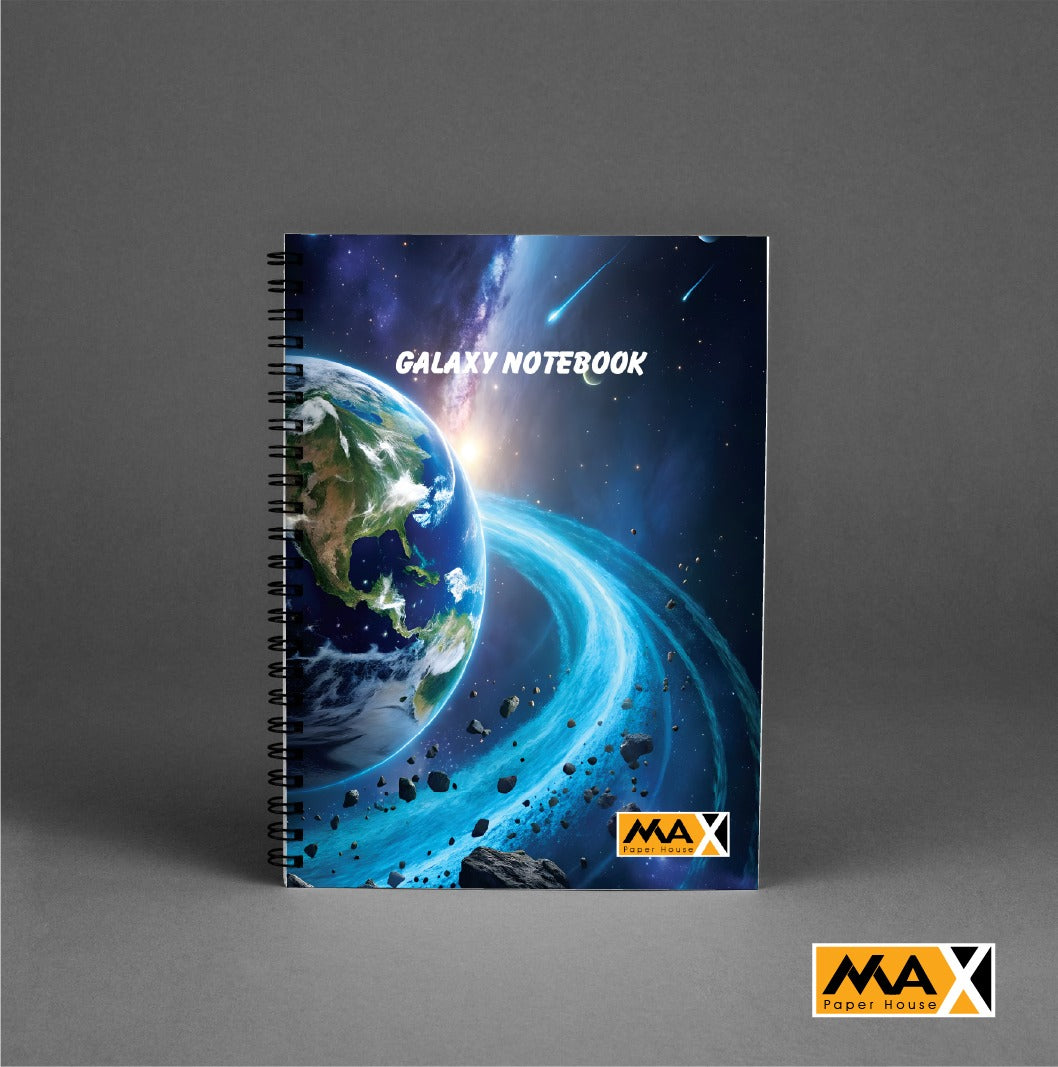 Wire-Bound Notebook Galaxy – A4 – 80 Sheets – Lined
