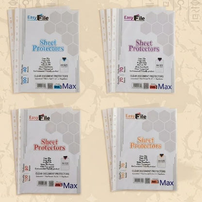 Sheet Protectors - A4 Size - Pack of 100 Sheets