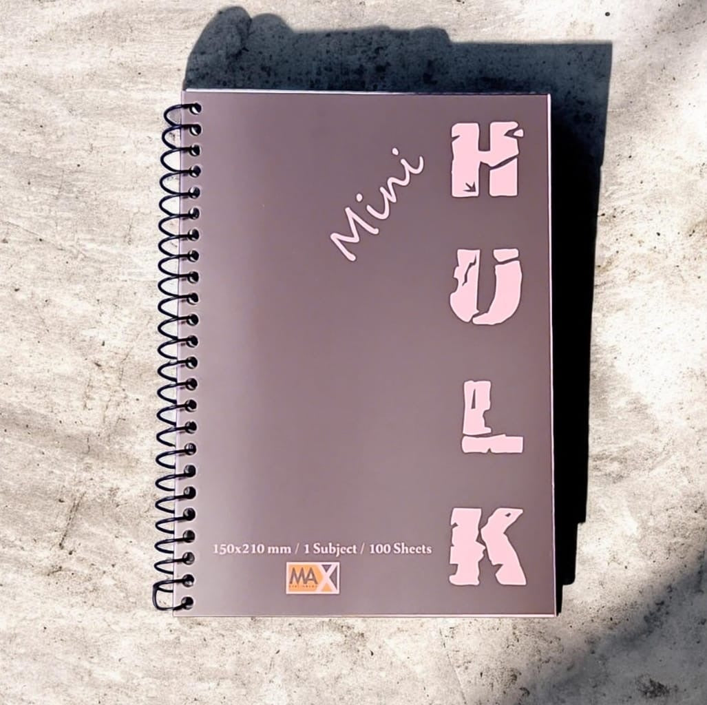 Wire-Bound Notebook Mini Hulk – A5 –100 Sheets – Lined