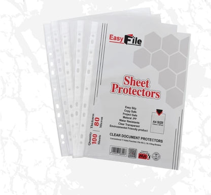Sheet Protectors - A4 Size - Pack of 100 Sheets