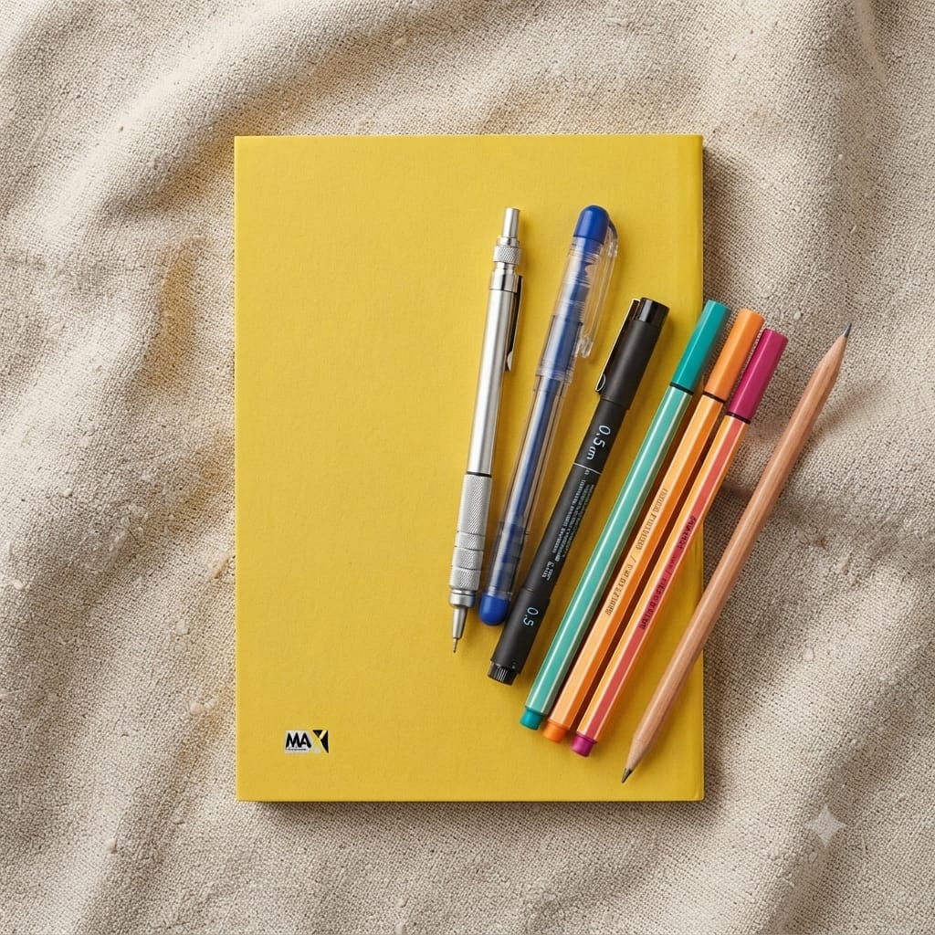 Exercise Notebook - Main Colors - A4 - Large Squares (1 cm)