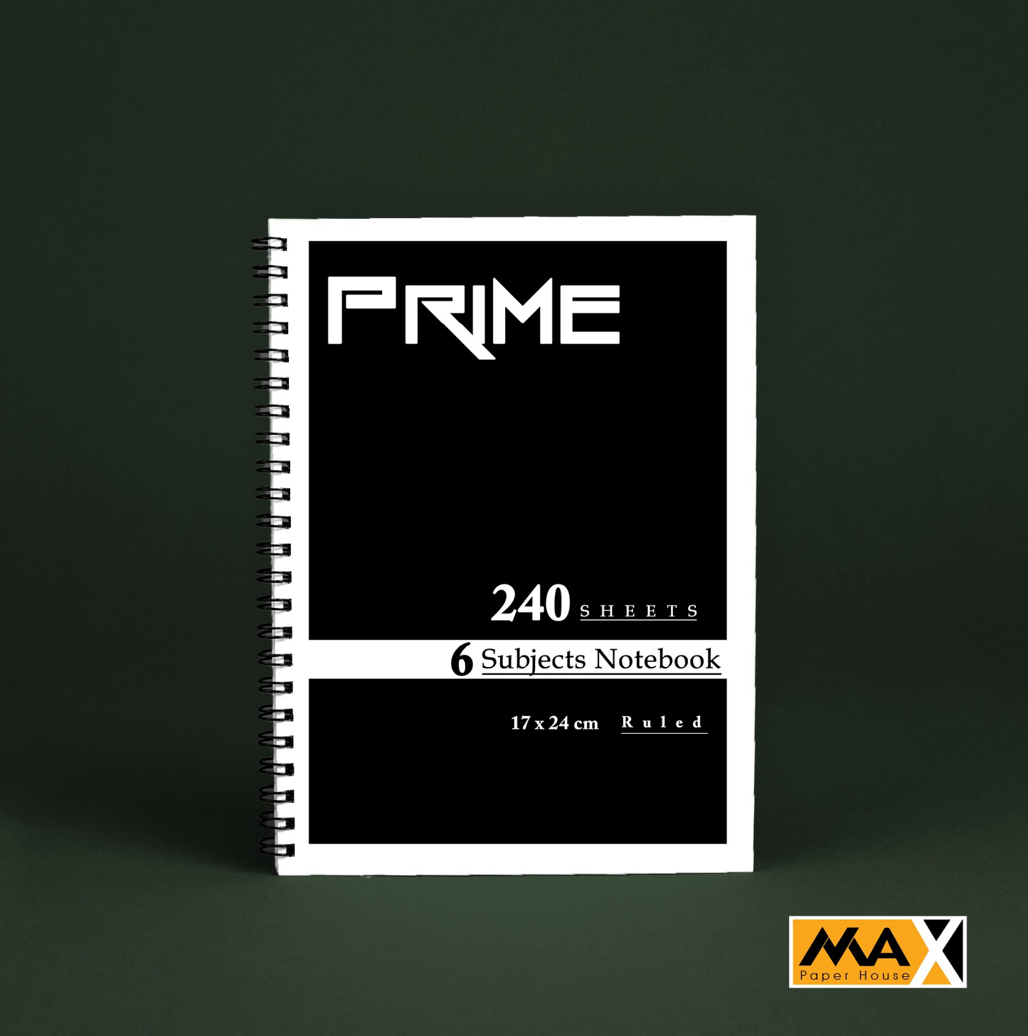 Wire-Bound Notebook Prime – B5 –240 Sheets – Lined